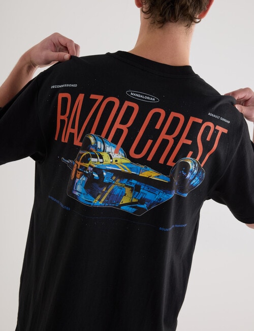 Licensed Razor Tee, Black product photo View 05 L