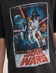 Licensed Poster Acid Wash Tee, Black product photo View 05 S