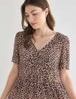 Whistle Animal Babydoll Dress, Shorter Length, Animal product photo View 04 S