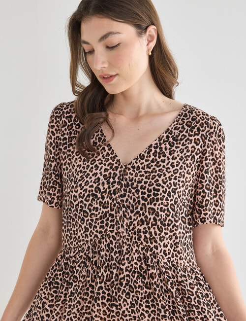 Whistle Animal Babydoll Dress, Shorter Length, Animal product photo View 04 L