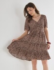 Whistle Animal Babydoll Dress, Shorter Length, Animal product photo View 06 S