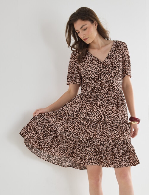 Whistle Animal Babydoll Dress, Shorter Length, Animal product photo View 06 L
