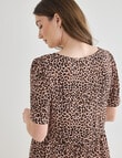 Whistle Animal Babydoll Dress, Shorter Length, Animal product photo View 07 S