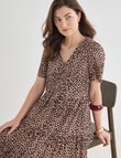 Whistle Animal Babydoll Dress, Shorter Length, Animal product photo View 08 S