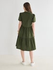Whistle Collared Shirt Dress, Olive product photo View 02 S