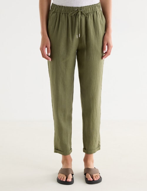 Zest Essential Linen Pant, Caper product photo