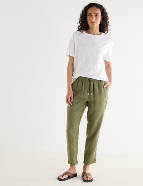 Zest Essential Linen Pant, Caper product photo View 03 L