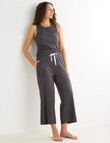 Mineral Sleep Knit Crop Pant, Graphite product photo View 03 S