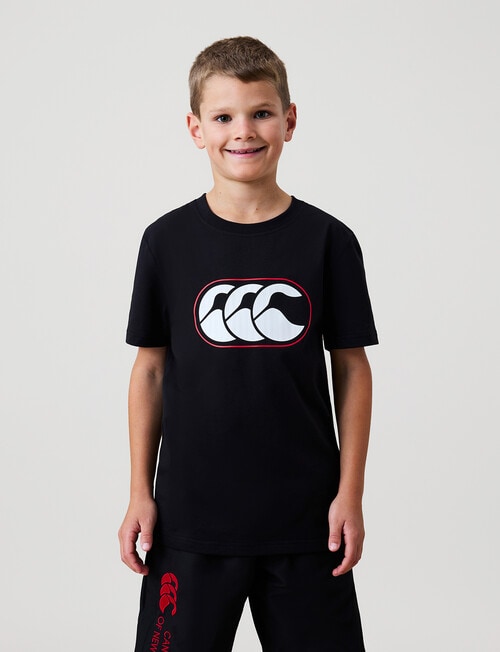 Canterbury Rakaia 2.0 Short Sleeve Tee, Black product photo View 02 L