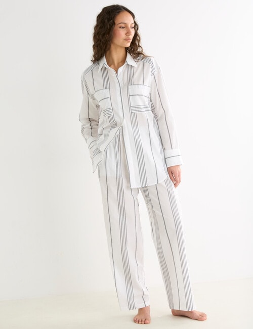 Mineral Sleep Pant, Graphite Stripe product photo View 05 L