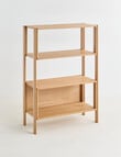 LUCA Furniture Linea Shelving Unit Short, Natural product photo