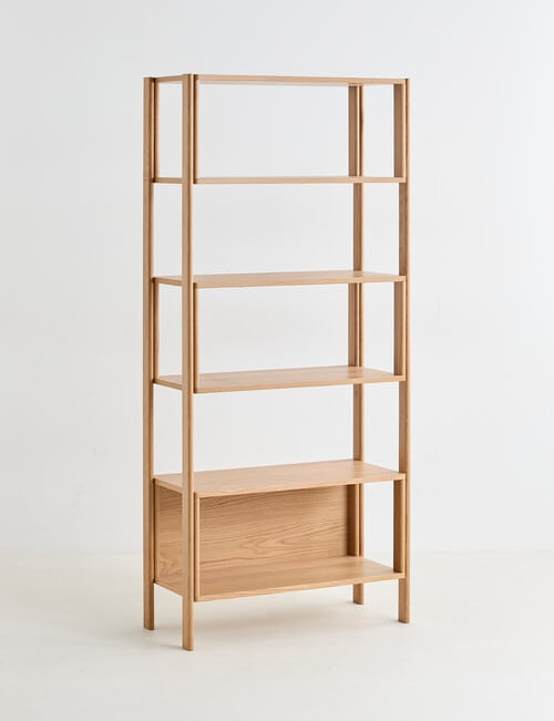 LUCA Furniture Linea Shelving Unit Tall, Natural product photo