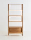 LUCA Furniture Linea Shelving Unit Tall, Natural product photo View 02 S
