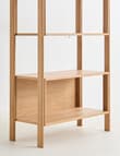 LUCA Furniture Linea Shelving Unit Tall, Natural product photo View 03 S