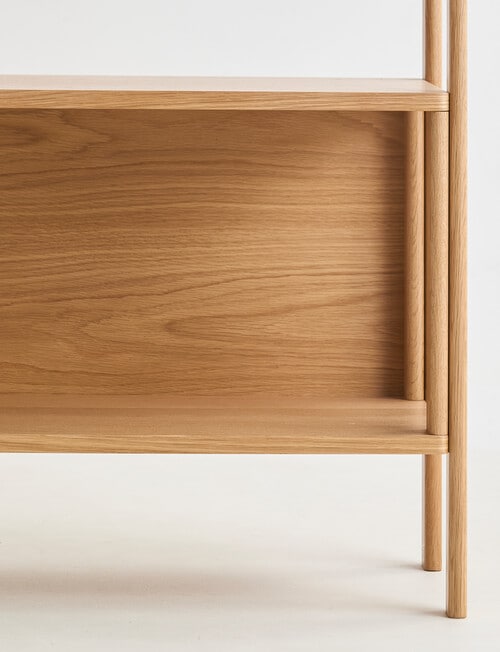 LUCA Furniture Linea Shelving Unit Tall, Natural product photo View 06 L