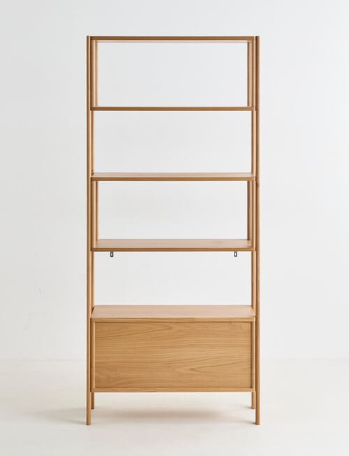 LUCA Furniture Linea Shelving Unit Tall, Natural product photo View 07 L