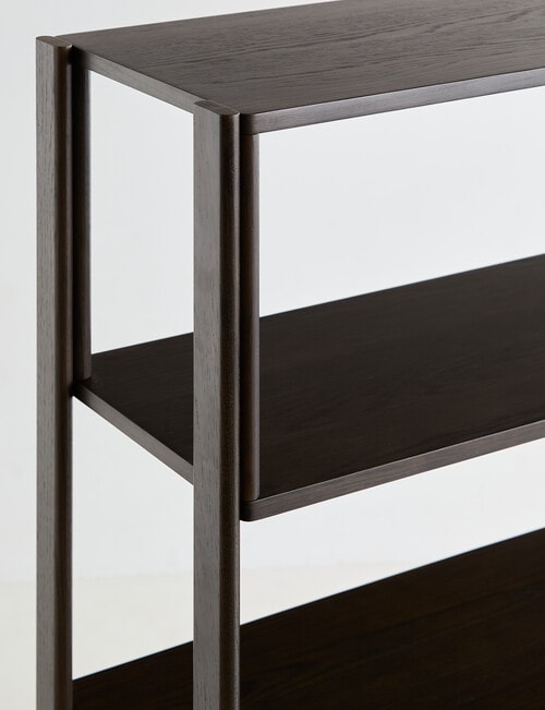 LUCA Furniture Linea Shelving Unit Short, Espresso product photo View 03 L