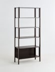 LUCA Furniture Linea Shelving Unit Tall, Espresso product photo