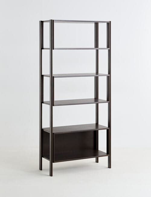 LUCA Furniture Linea Shelving Unit Tall, Espresso product photo