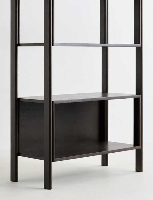 LUCA Furniture Linea Shelving Unit Tall, Espresso product photo View 03 L