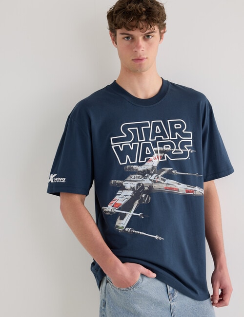 Licensed X-Wing Tee, Navy product photo View 04 L