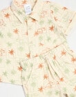 Teeny Weeny DINO ROAR AOP Muslin Set, 2-Piece, Yellow product photo View 03 S