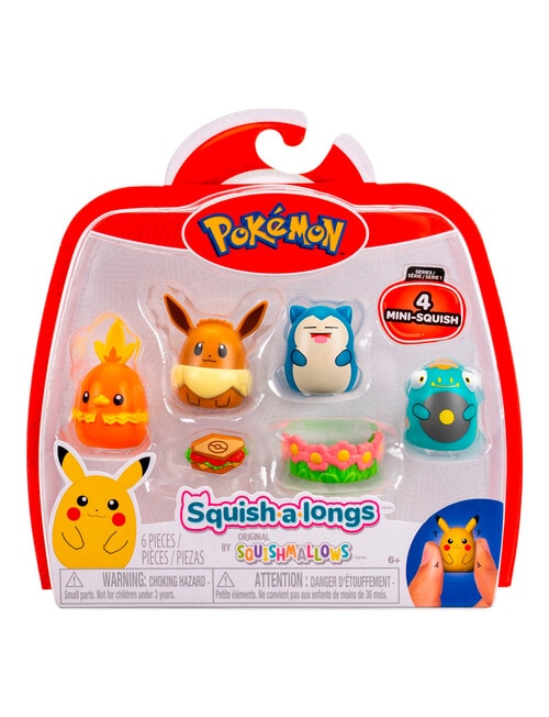 Squishmallows Squishalongs Pokemon, 4-Pack, Assorted product photo View 05 L
