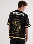 Licensed Star Wars Darth Vader 77 Mesh Crop Boxy Tee, Black product photo View 07 S