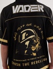 Licensed Star Wars Darth Vader 77 Mesh Crop Boxy Tee, Black product photo View 08 S