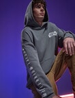 Licensed Star Wars Millennium Falcon Acid Hoodie, Grey product photo