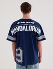 Licensed Star Wars Mandalorian 19 Sport Tee, Navy product photo View 02 S