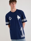 Licensed Star Wars Mandalorian 19 Sport Tee, Navy product photo View 04 S