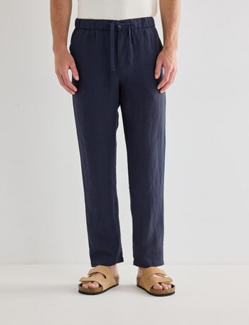Gasoline Linen Pant, Navy product photo