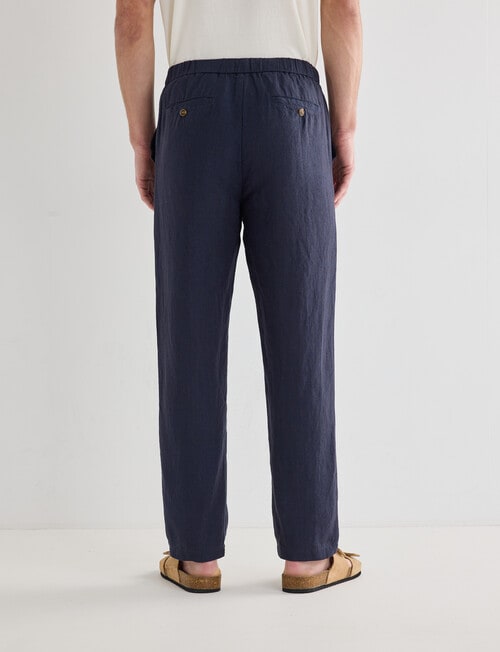 Gasoline Linen Pant, Navy product photo View 02 L