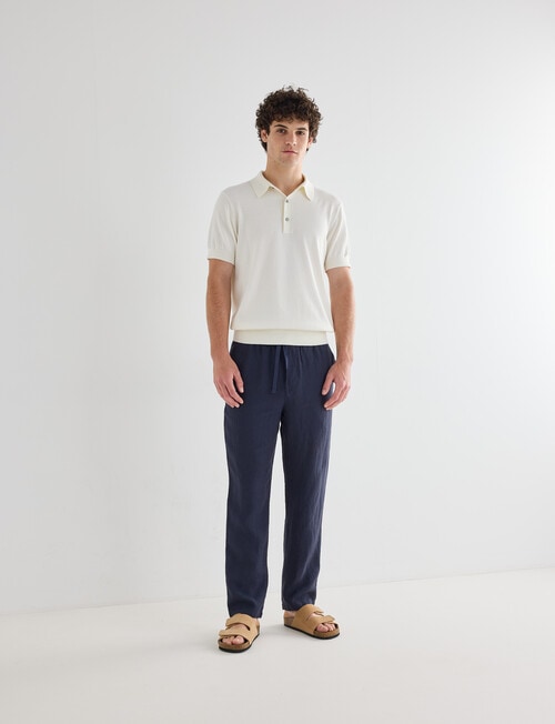 Gasoline Linen Pant, Navy product photo View 03 L