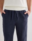 Gasoline Linen Pant, Navy product photo View 04 S