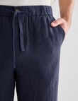 Gasoline Linen Pant, Navy product photo View 05 S