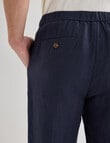 Gasoline Linen Pant, Navy product photo View 06 S