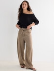 Mineral Ava Off Shoulder Sweater, Black product photo View 03 S
