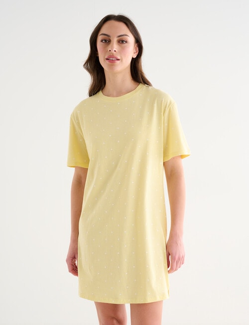 Zest Sleep T-Shirt Nightie, Lemon Hearts, 8-18 product photo