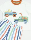 Teeny Weeny Dino Roar Tee & Short YDS Stripe Set, 2-Piece product photo View 02 S