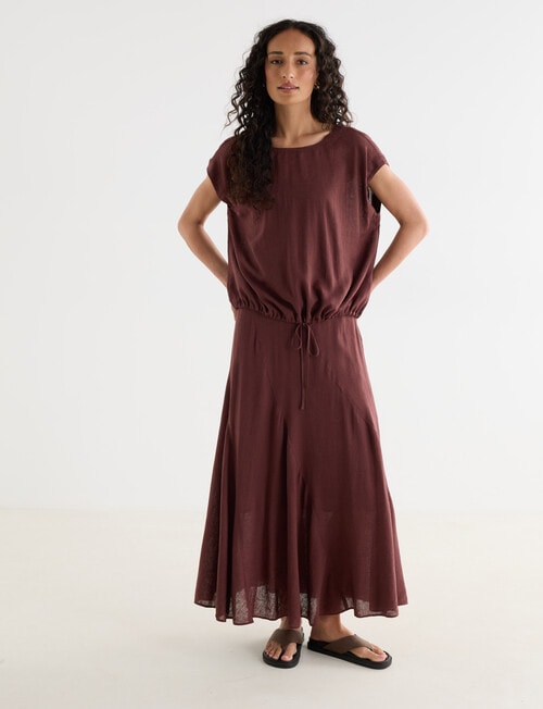 Zest Linen Blend Draw Hem Top, Andorra product photo View 03 L