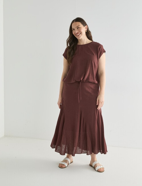 Zest Linen Blend Draw Hem Top, Andorra product photo View 13 L