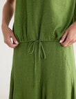 Zest Linen Blend Draw Hem Top, Cactus product photo View 04 S