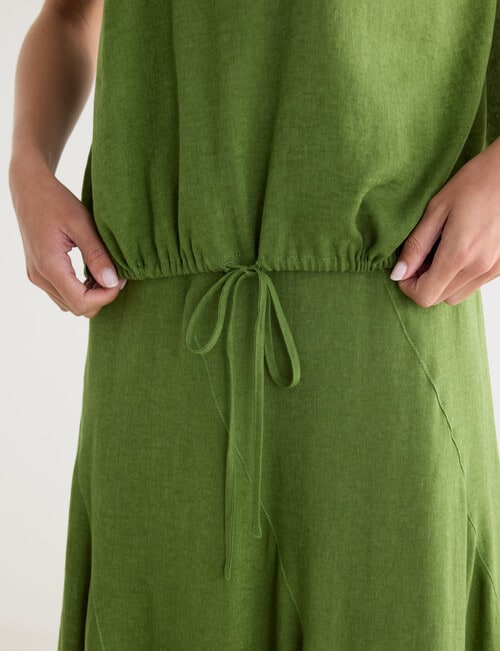 Zest Linen Blend Draw Hem Top, Cactus product photo View 04 L