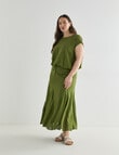 Zest Linen Blend Draw Hem Top, Cactus product photo View 13 S