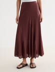 Zest Linen Blend Swirl Maxi Skirt, Andorra product photo
