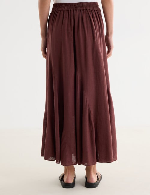 Zest Linen Blend Swirl Maxi Skirt, Andorra product photo View 02 L
