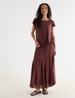 Zest Linen Blend Swirl Maxi Skirt, Andorra product photo View 03 S