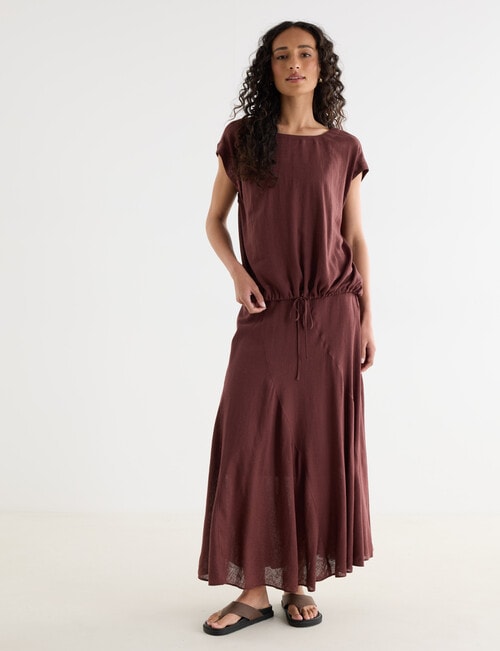 Zest Linen Blend Swirl Maxi Skirt, Andorra product photo View 03 L